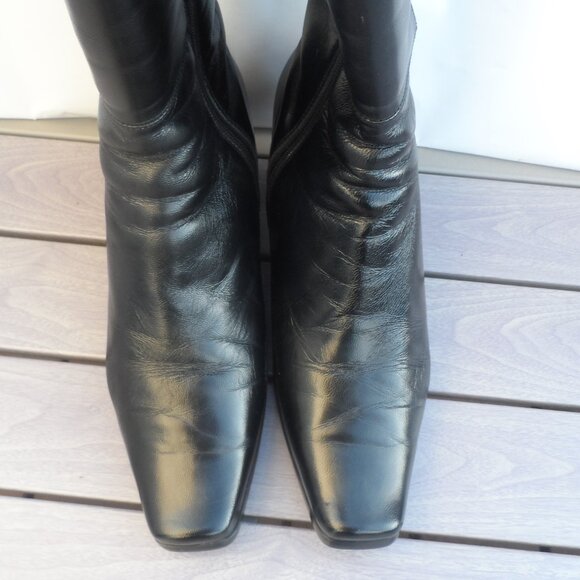 Winter genuine leather boots with sheepskin lining - Size 8 - Picture 10 of 14